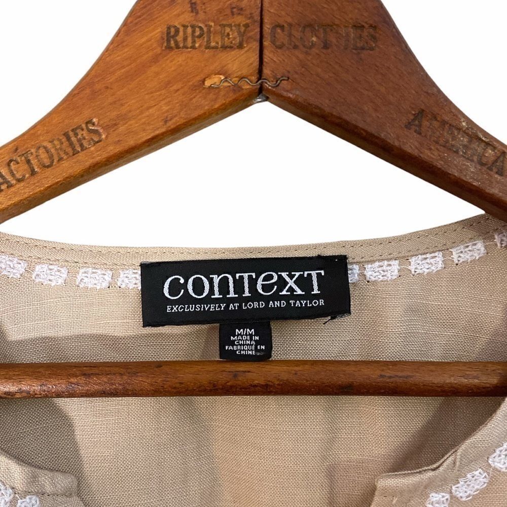 Context Lord & Taylor Embroidered Top - Picture 5 of 8